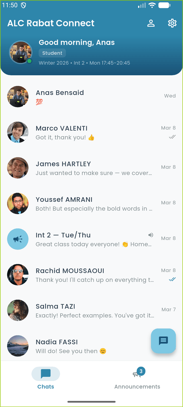 Chat list